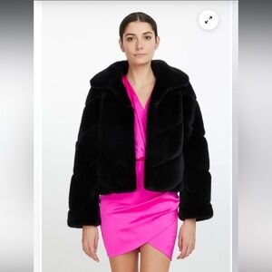 Generation love Logan faux fur jacket size small